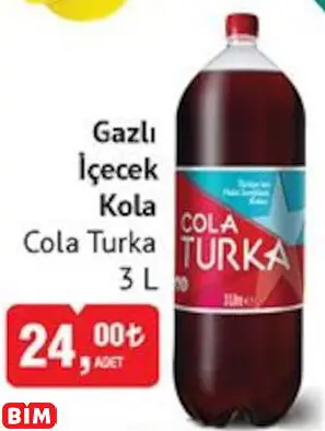 COLA TURKA  GAZLI İÇECEK